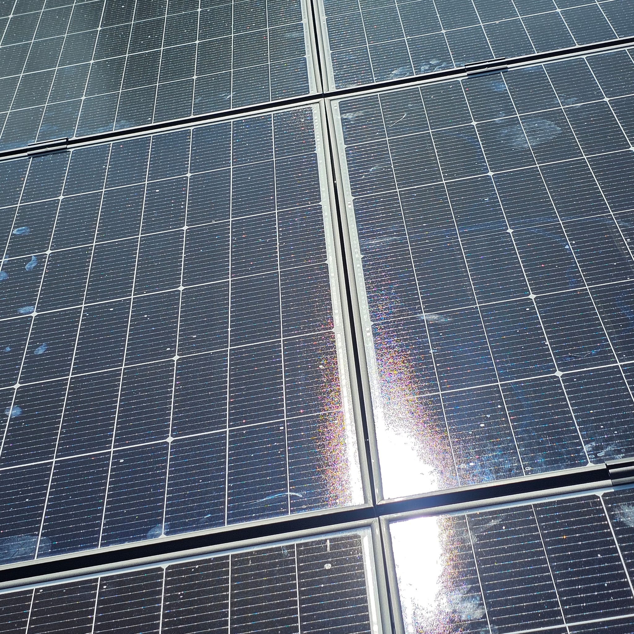 In der Sonne reflektierend Photovoltaik Module